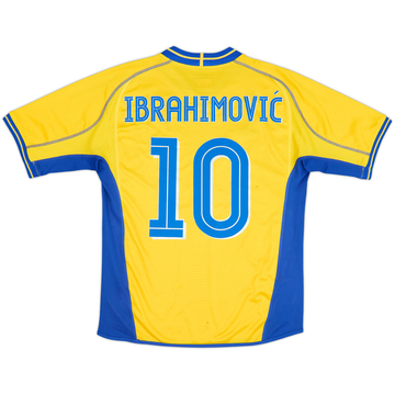 2003-04 Sweden Home Shirt Ibrahimovic #10 - 5/10 - (M)