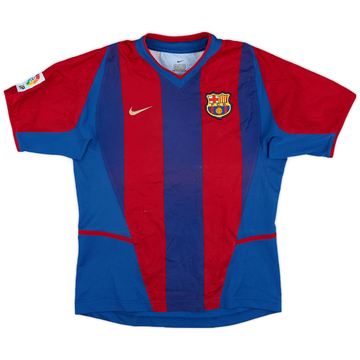 2002-03 Barcelona Home Shirt - 8/10 - (L.Boys)