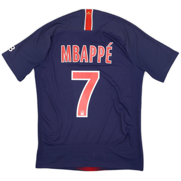 2018-19 Paris Saint-Germain Authentic Home Shirt Mbappe #7 - 5/10 - (S)