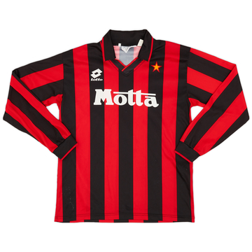 1993-94 AC Milan Home L/S Shirt - 9/10 - (S)