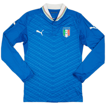 2012-13 Italy Home L/S Shirt - 9/10 - (M)