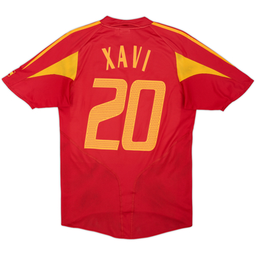 2004-06 Spain Home Shirt Xavi #20 - 6/10 - (S)