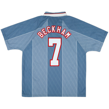 1996-97 England Away Shirt Beckham #7 - 10/10 - (XL)