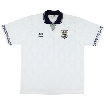 1990-92 England Home Shirt - 9/10 - (L)