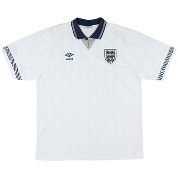 1990-92 England Home Shirt - 8/10 - (L)