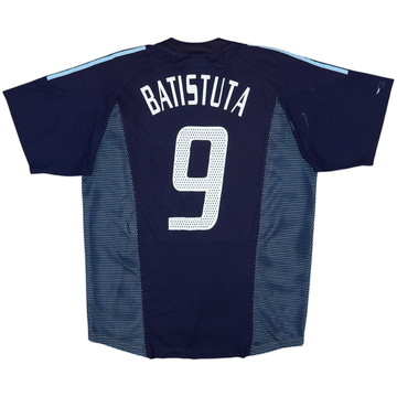2002-04 Argentina Away Shirt Batistuta #9 - 6/10 - (L)
