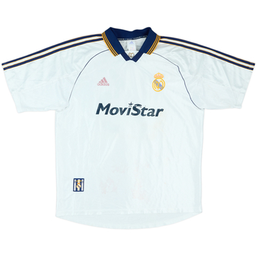 1998-00 Real Madrid Castilla Match Issue Home Shirt #16