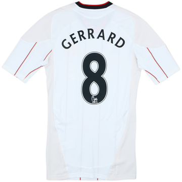 2010-11 Liverpool Player Issue Techfit Away Shirt Gerrard #8 - 6/10 - (M)