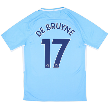 2017-18 Manchester City Home Shirt De Bruyne #17 - 9/10 - (M)