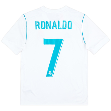 2017-18 Real Madrid Home Shirt Ronaldo #7 - 8/10 - (L.Boys)