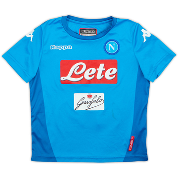 2017-18 Napoli Home Shirt - 6/10 - (4-5 Years)