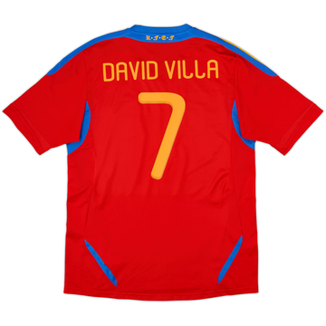 2010-11 Spain Home Shirt David Villa #7 - 9/10 - (L)