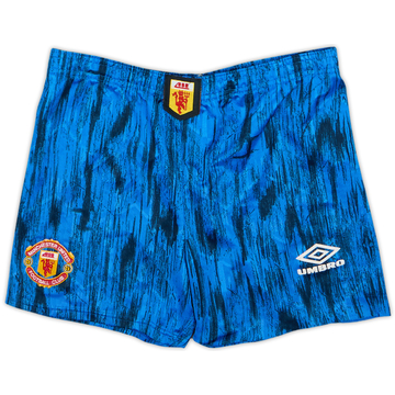 1992-93 Manchester United Away Shorts - 8/10 - (L.Boys)