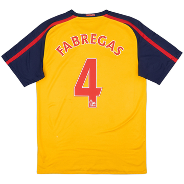 2008-09 Arsenal Away Shirt Fabregas #4 - 4/10 - (M)