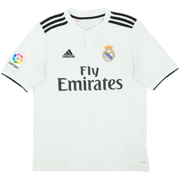 2018-19 Real Madrid Home Shirt - 4/10 - (XL.Boys)