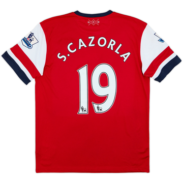 2012-14 Arsenal Home Shirt S.Cazorla #19 - 7/10 - (M)