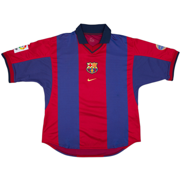 2000-01 Barcelona Player Issue Home Shirt #26 - 6/10 - (L)