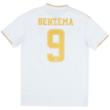 2019-20 Real Madrid Home Shirt Benzema #9 - 6/10 - (L)