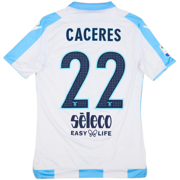 2017-18 Lazio Match Issue Away Shirt Caceres #22