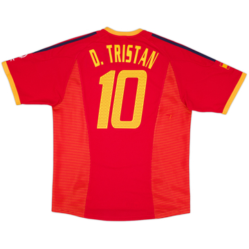 2002-04 Spain Home Shirt D. Tristan #10 - 8/10 - (XL)