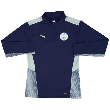 2021-22 Manchester City Puma 1/4 Zip Training Top - 8/10 - (S)