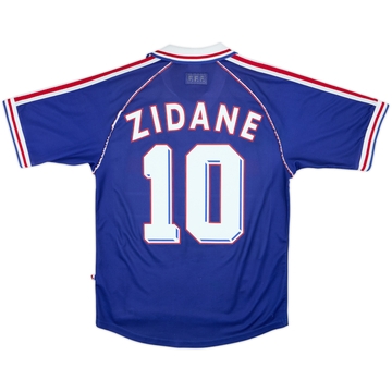 1998-00 France Home Shirt Zidane #10 - 6/10 - (S)