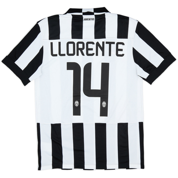 2014-15 Juventus Home Shirt Llorente #14 - 7/10 - (M)