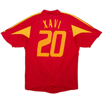 2004-06 Spain Home Shirt Xavi #20 - 6/10 - (S)