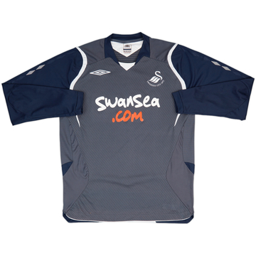 2008-09 Swansea Away L/S Shirt - 7/10 - (S)