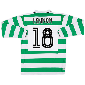 2004-05 Celtic Home L/S Shirt Lennon #18 - 7/10 - (L)