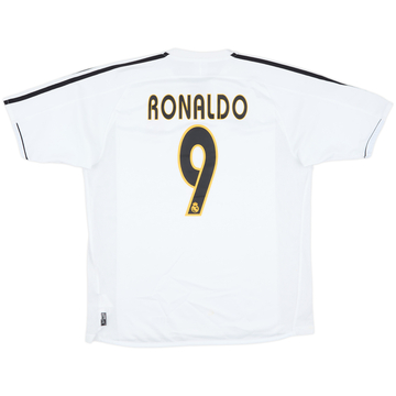 2003-04 Real Madrid Home Shirt Ronaldo #9 - 9/10 - (M)