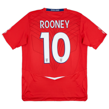 2008-10 England Away Shirt Rooney #9 - 9/10 - (L)