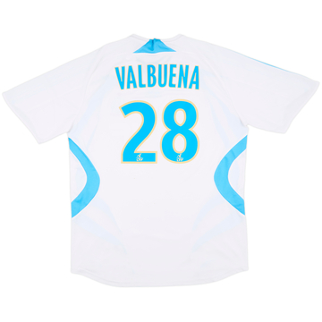 2007-08 Olympique Marseille Home Shirt Valbuena #28 - 7/10 - (L)