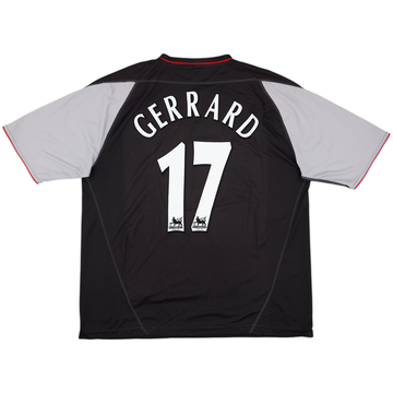2002-04 Liverpool Away Shirt Gerrard #17 - 9/10 - (XL)