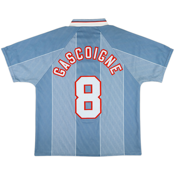 1996-97 England Away Shirt Gascoigne #8 - 9/10 - (XL)