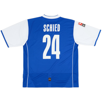 2007-08 Hansa Rostock Squad Signed Home Shirt Schied #24 - 8/10 - (M/L)
