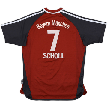 2002-03 Bayern Munich Home Shirt Scholl #7 - 8/10 - (XL.Boys)