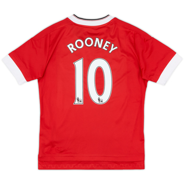 2015-16 Manchester United Home Shirt Rooney #10 - 10/10 - (S.Boys)