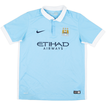 2015-16 Manchester City Home Shirt - 7/10 - (XL.Boys)