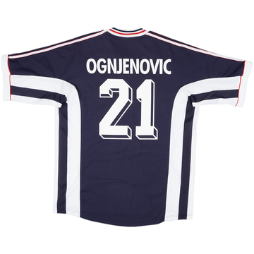 1998-99 Yugoslavia Home Shirt Ognjenovic #21 - 9/10 - (M)