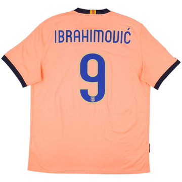2009-10 Barcelona Away Shirt Ibrahimovic #9 - 8/10 - (XL)