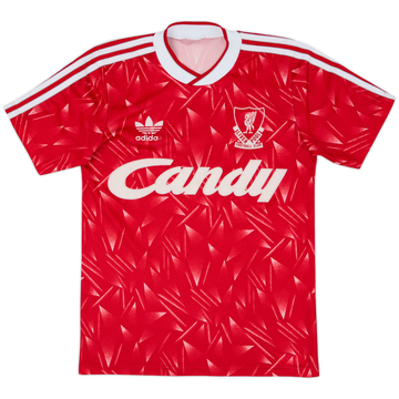 1989-91 Liverpool Home Shirt - 8/10 - (L.Boys)