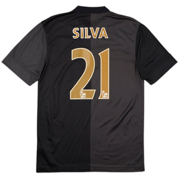 2013-14 Manchester City Away Shirt Silva #21 - 8/10 - (S)