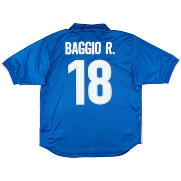 1997-98 Italy Home Shirt Baggio R. #18 - 8/10 - (L)