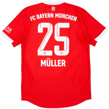 2022-23 Bayern Munich Authentic Home Shirt Muller #25 (S)