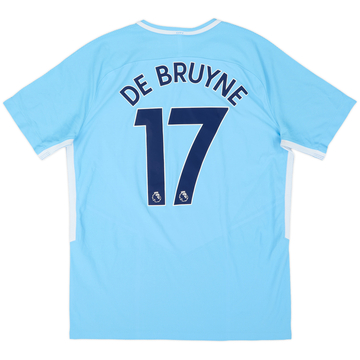 2017-18 Manchester City Authentic Home Shirt De Bruyne #17 - 8/10 - (L)