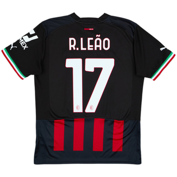 2022-23 AC Milan Home Shirt R.Leao #17 - 9/10 - (M)