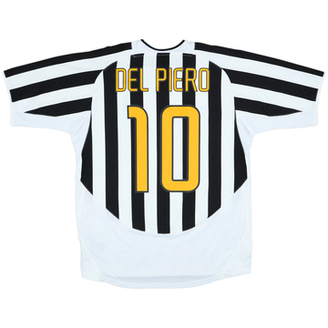2003-04 Juventus Home Shirt Del Piero #10 - 8/10 - (L)