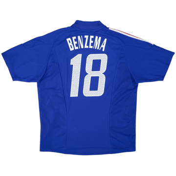 2002-04 France Home Shirt Benzema #18 - 9/10 - (XL)