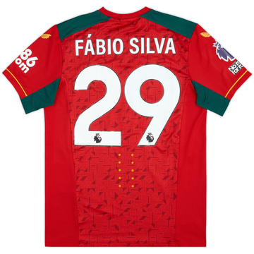 2023-24 Wolves Match Issue Away Shirt Fabio Silva #29